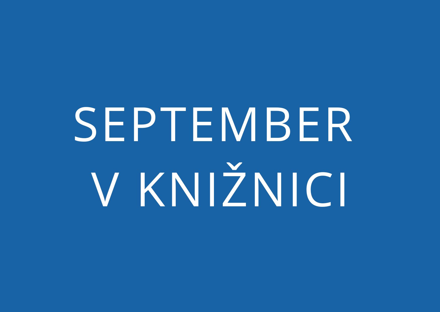 Septembrové podujatia